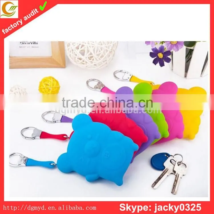 dongguan factory wholesale new design fashion silicone wallet for store promotion