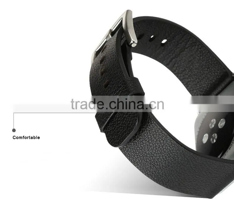 2016 new hot Smart Watch Replacement Strap Leather Band Modern Buckle Watch band For Apple Watch