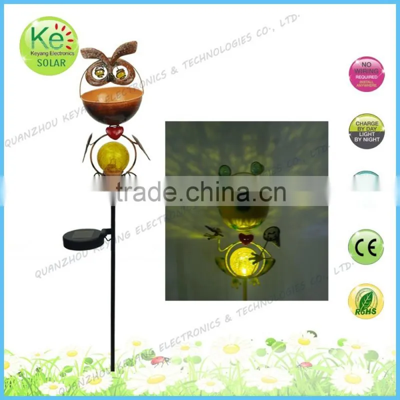 Metal animal stake solar powered garden decoration light