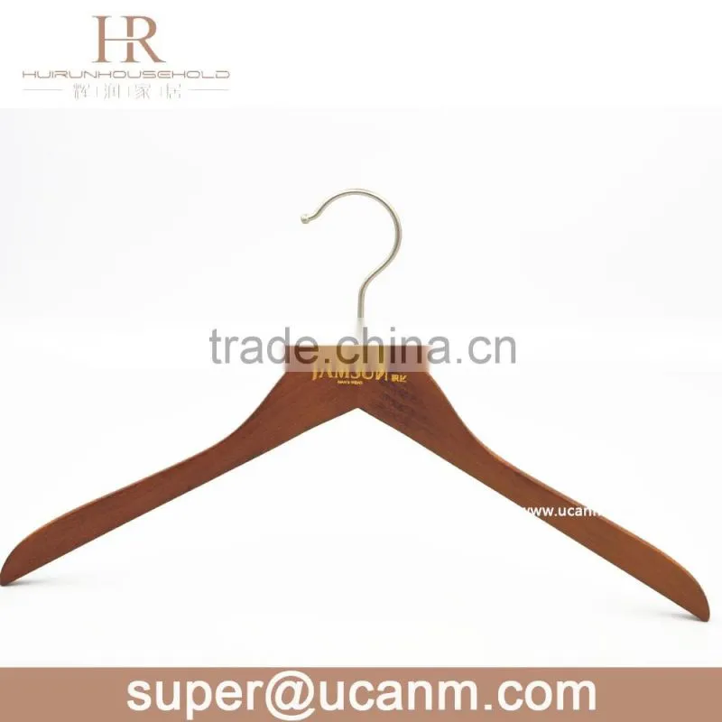 YCW-9300V antique inport beech wooden clothes hanger