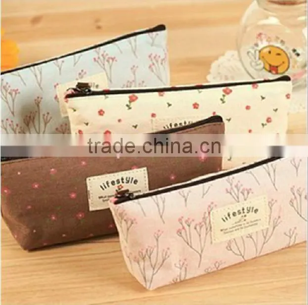 High School Canvas Pencil Case