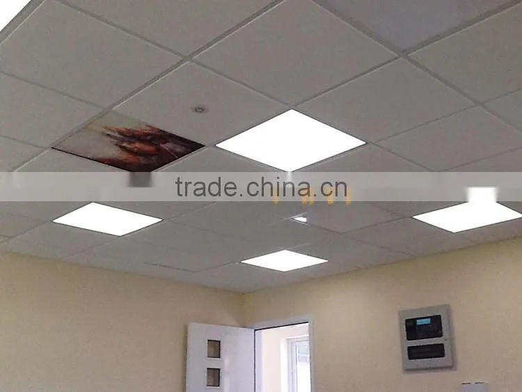 Comfortable office ceiling tile radiant heating panels
