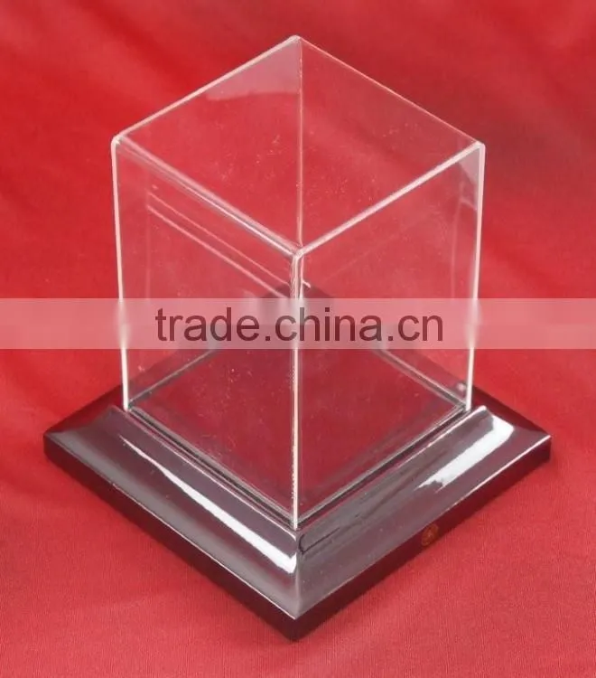 Classic Advertising Multifunction Brown Color Acrylic Display Saving Box Gift