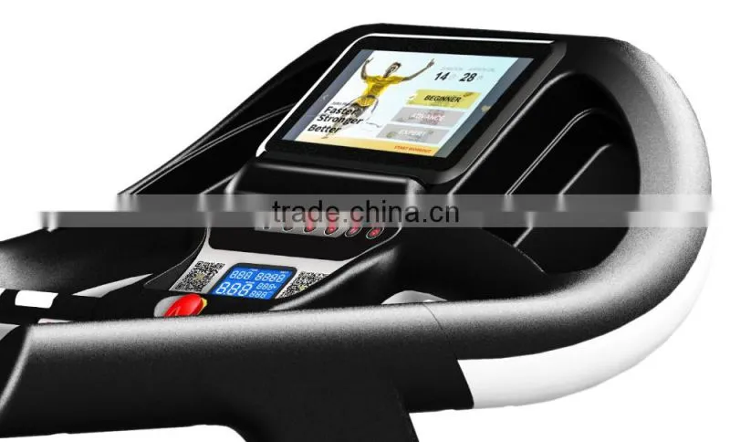 Auto incline , powerful & quiet electric motor home use treadmill with 10.1 inch touch screen