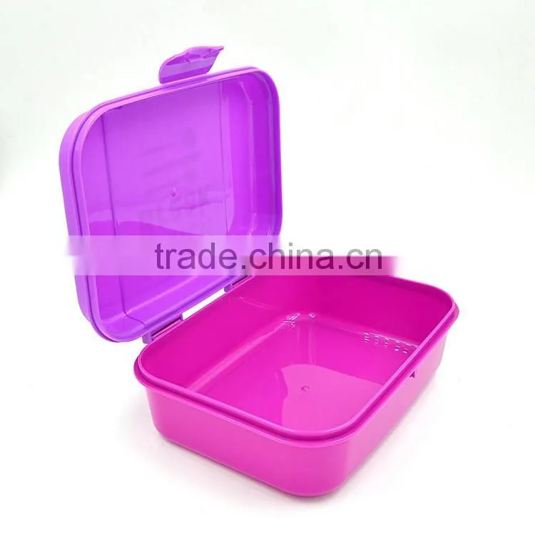 2016 Hot sale plastic lunch box with lock import gift items from china