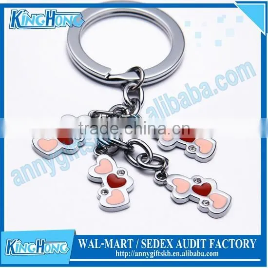 Heart shape classic promotional car keychain
