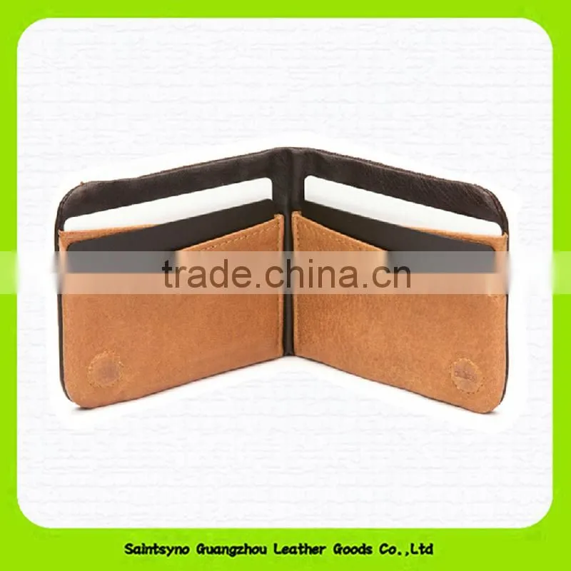 15603B Fashion leisure cow leather simple classic men's wallet