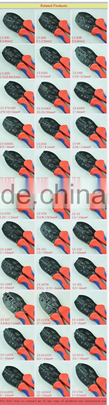 LY-457 factory supply china hand tools lsd brand 11mm 8.2mm 5.5mm BNC/SMA etc coaxial connectors 4C,5,7 cable crimping tool