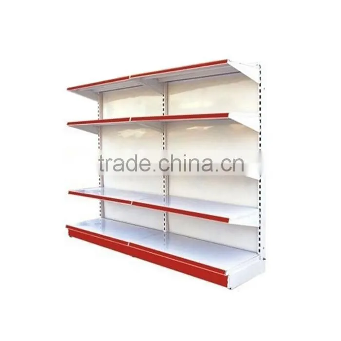 supermarket shelves and racks