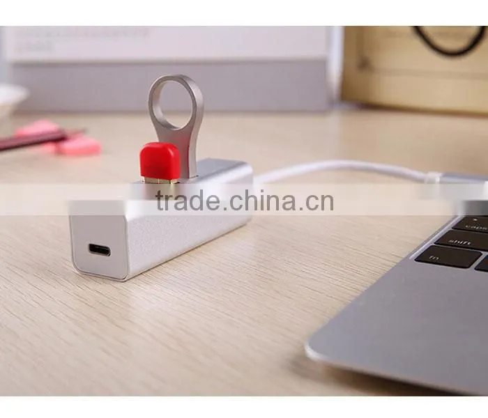 Aluminum USB-C Type C USB 3.1 High Speed 4 Port HUB Adapter For MacBook Nokia N1