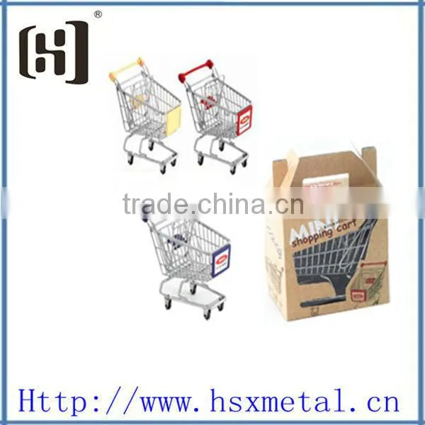 chrome mini supermarket trolley cart / mini cart trolley HSX-S453