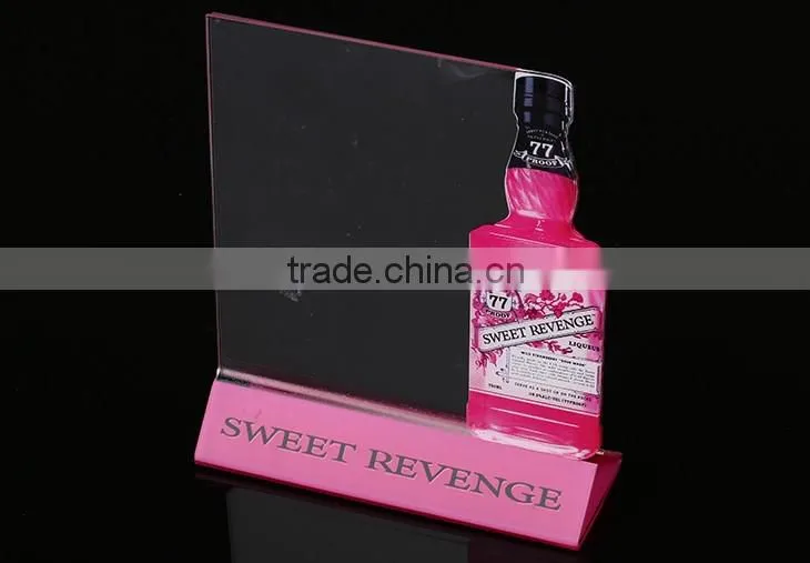 China gold supplier customized logo nontoxic acrylic menu holder