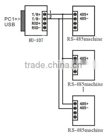 usb to isolated rs485 / rs422 serial db9 male adapter