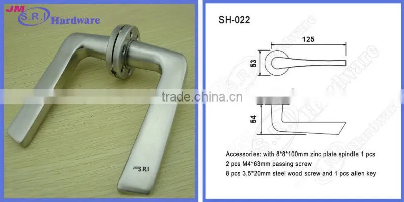 China trade assurance supplier solid stainless steel vintage antique door handle , main door handle