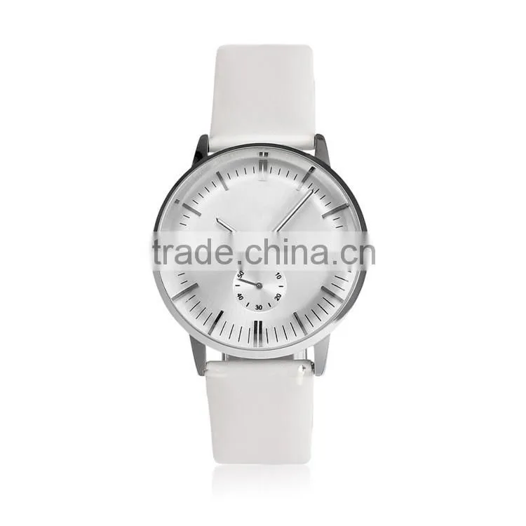 New models from Doris Watch genuine leather men color index samll second dial homme montre watch men 2016
