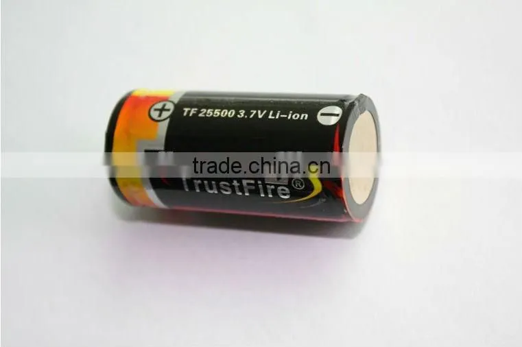 High capacity! TrustFire 25500 4000mAh 3.6V/3.7v li-ion rechargeable batteries for flashlight&E-bike&E-car