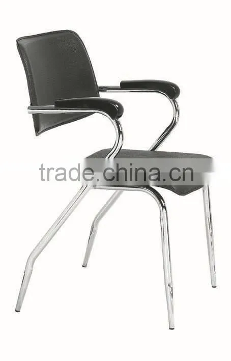 Simple oak wood metal stackable pvc chair AH-43