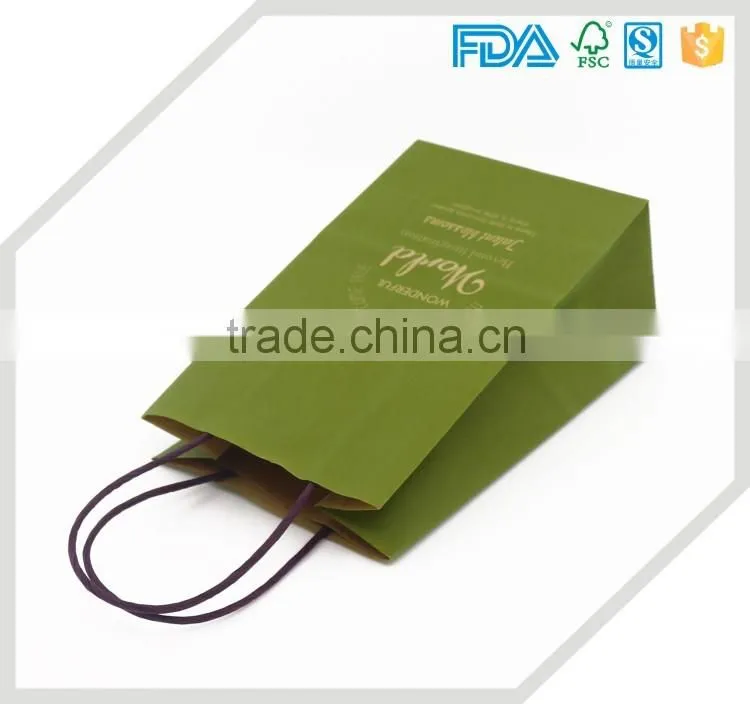 high quality small hand-made kraft gift paper bag