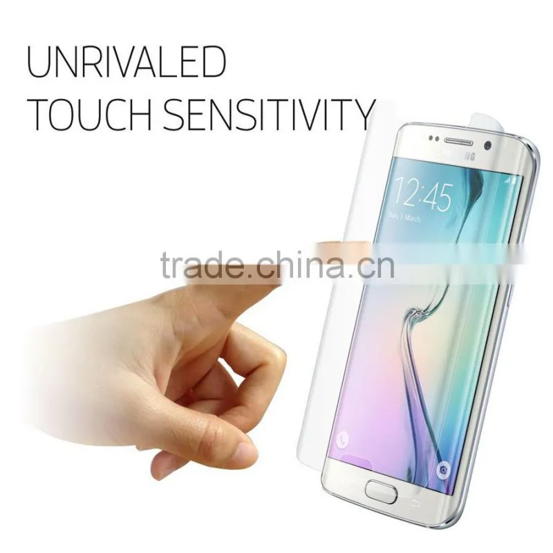 New product for samsung S6 edge full cover tempered glass original colors , for galaxy s6 edge plus glass full screen protector