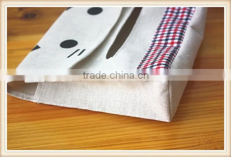 sun visor tissue box cotton and linen car tissue holder