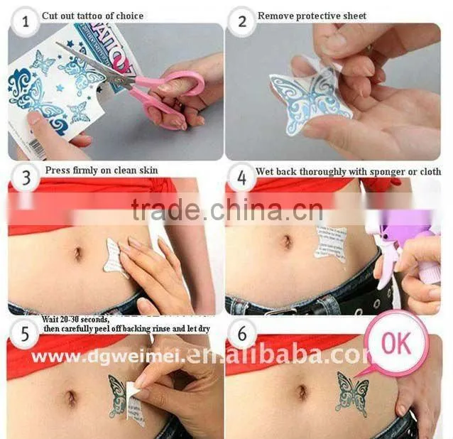 Temporary Cartoon Transfer Tattoo Sticker