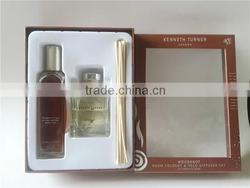 Custom wax set up rigid luxury packaging paper diffuser bottle box