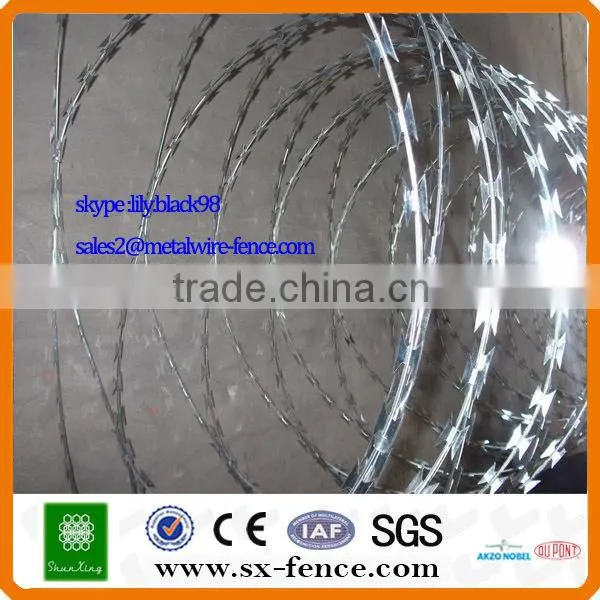 high quantity hot dipped galvanized Razor barbed wire