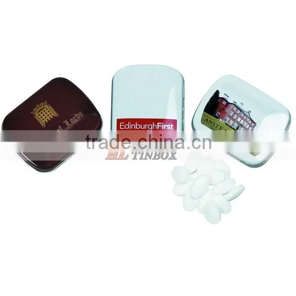 Fashion Gift Tin Boxes with Hinged for Mint Packaging