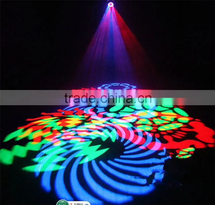 Good quality Stage Effect 8 * 3W LED Rotating Gobo Light