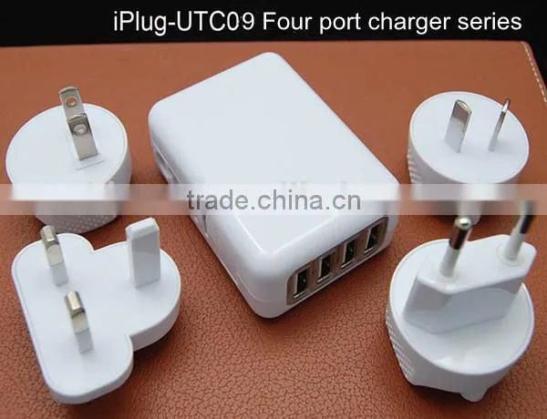 Hot sale 4 port usb wall charger 4-port usb wall charger uk eu us