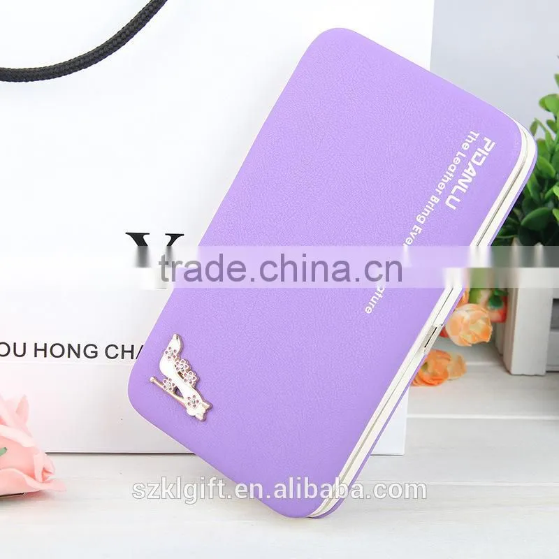 High quality wallet for ladies famous brand ladies wallet womens billfold wallet