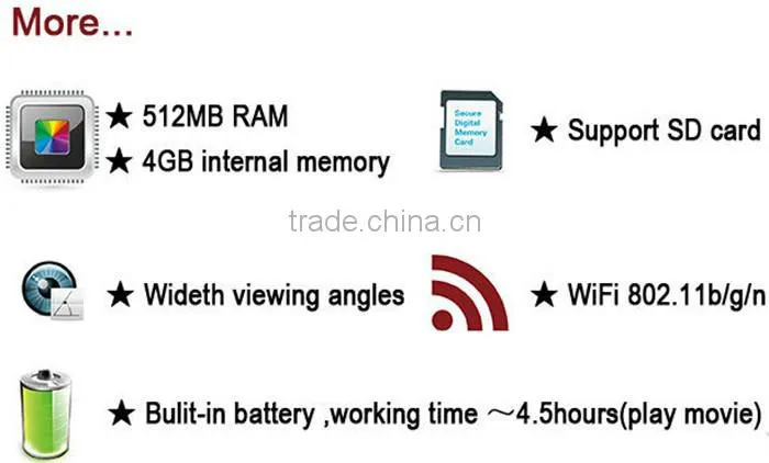 7inch wifi digital picture frame with desk clock