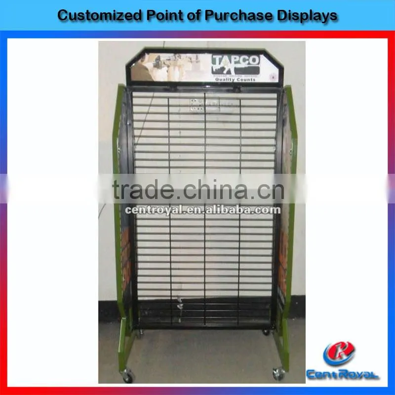 hot sale Gridwall handbag rotating display stand