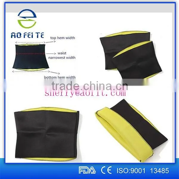Hot Selling Neoprene Slimming Waist Belts Body Shaper Training Corset Promote Sweat