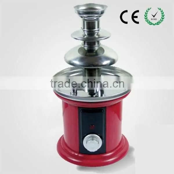 3 tiers wholesale Mini Home mini chocolate fountain, best wedding chocolate fountain