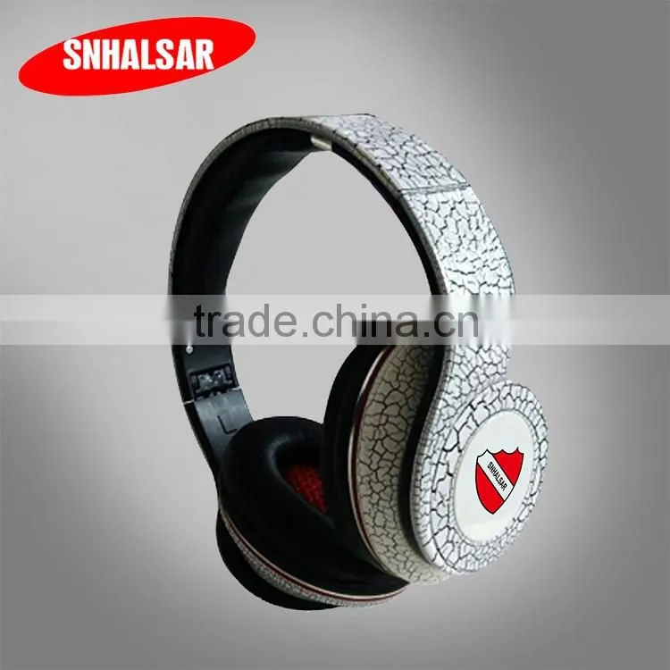 Shenzhen new leather headphones headset for mobile