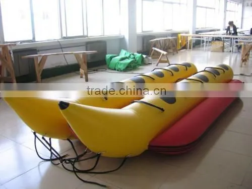 2015 Hot selling adults inflatable water games flyfish banana boat for sale