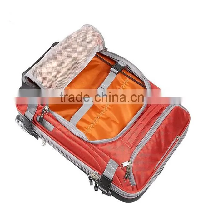 Professional factory cheap fabric/polyester luggage wholesale