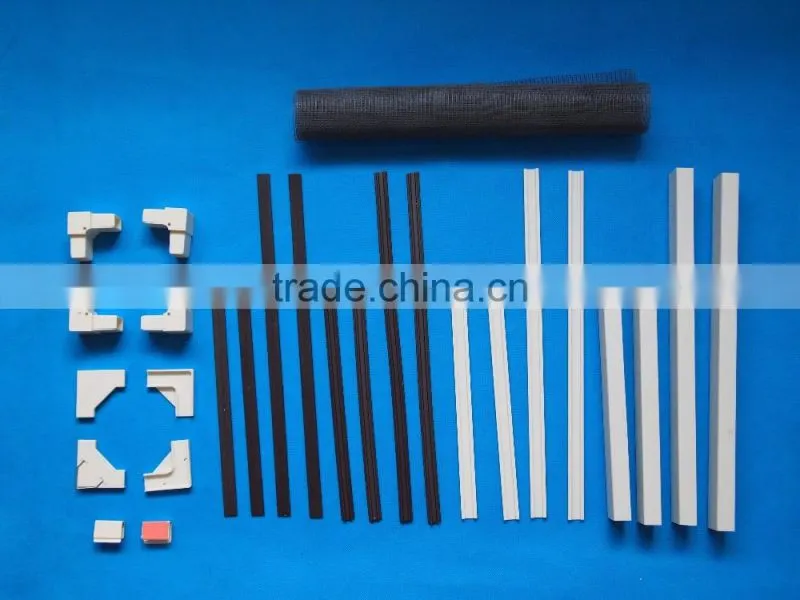 DIY PVC thickened frame window screen