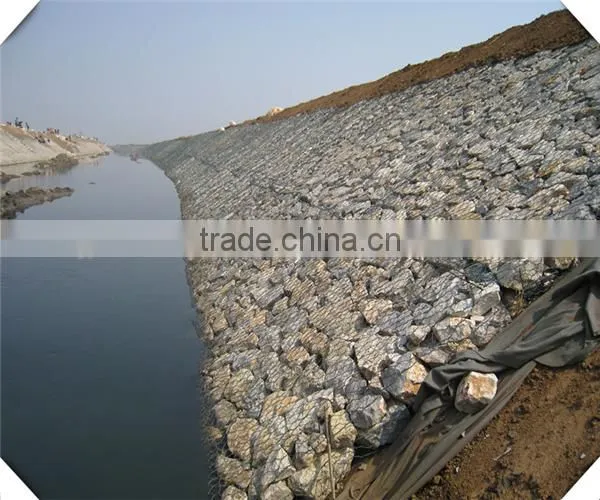 high quality gabion retaining wall / galvanized gabion basket