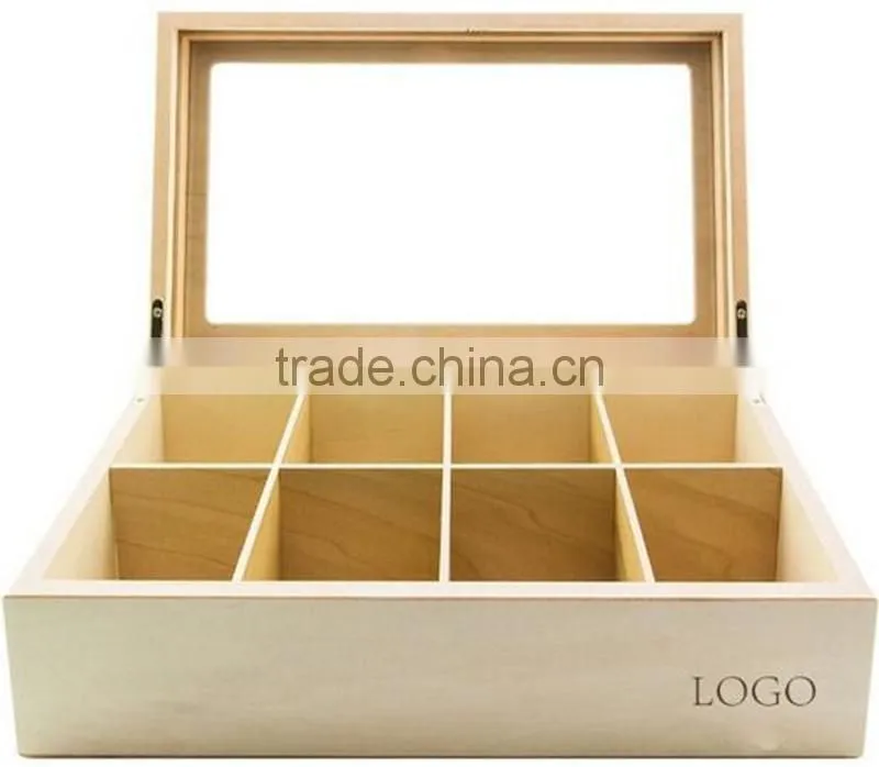 China factory custom storage bamboo wooden tea box