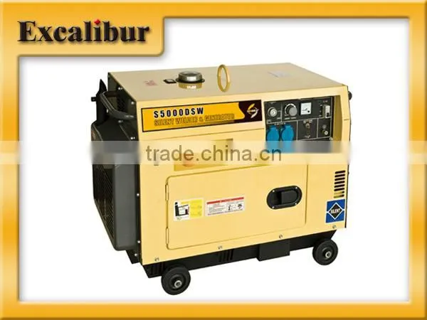 5kw small single cylinder Slient diesel welder generator