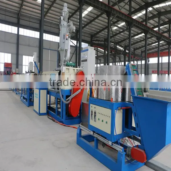 Plastic inlaid flat emitter drip irrigation tape machine with high efficiency