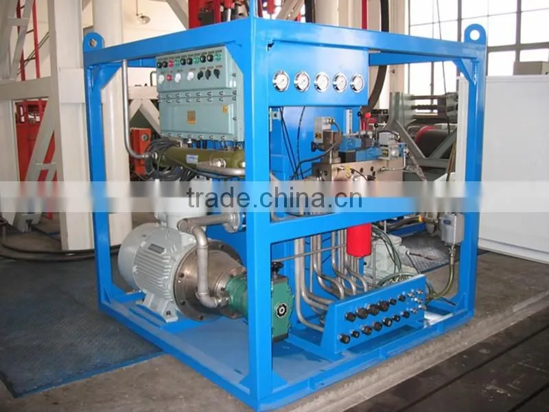 Cement products machinery hydraulic power pack