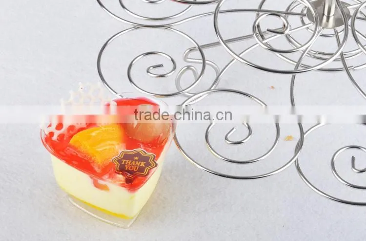 4-tire solid metal display stand for wedding cake