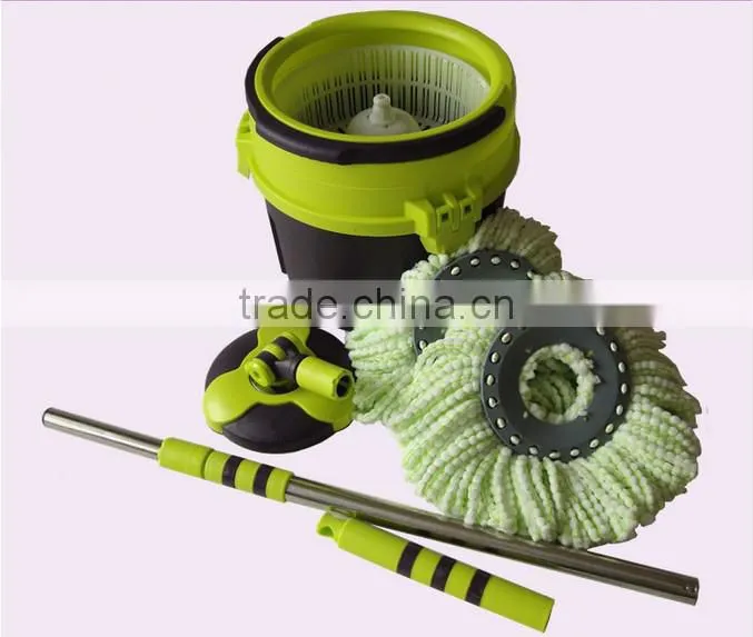 Vivinature easy Spin Mop Single Bucket 2 Microfiber Rotating head