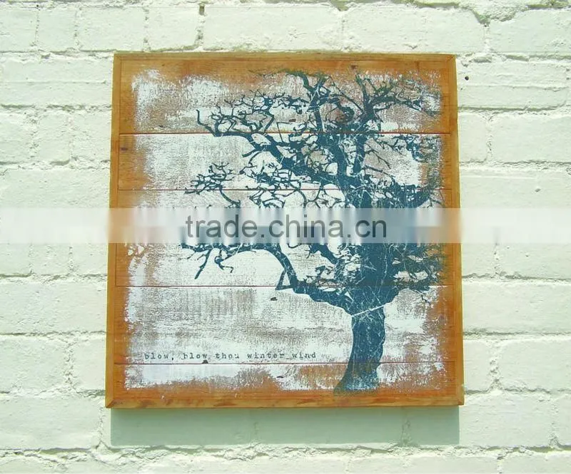 Personalized Wooden Painting MDF Sign for Bar UV printing on wood
