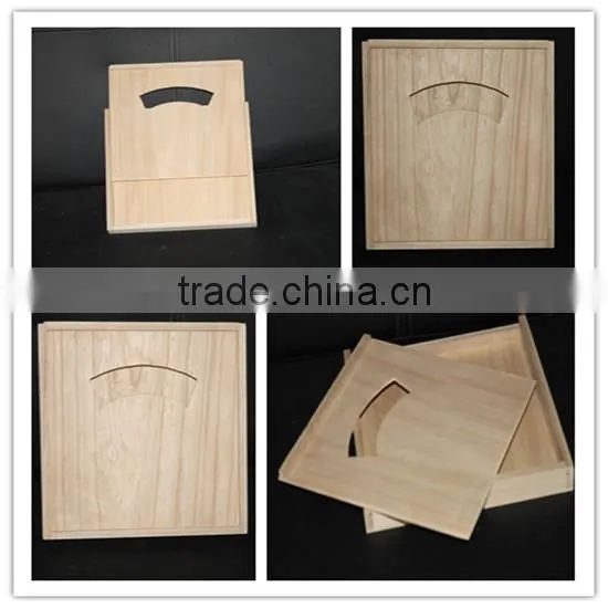 2017 wonderful quality special oval book shape decorative customized unfinished wooden box with lock