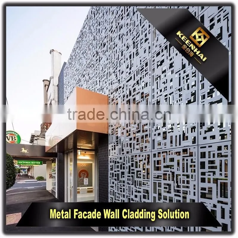 Decorative Powder Coated Aluminium Modern Design of Building Facade