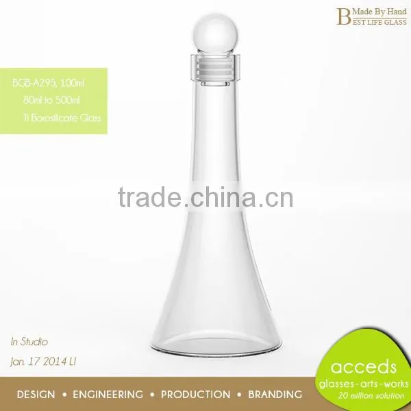 Heat Resistant Borosilicate 100ml Glass Milk Bottles Wholesale